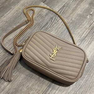 Saint Laurent Mini Lou Quilted Leather Camera Bag